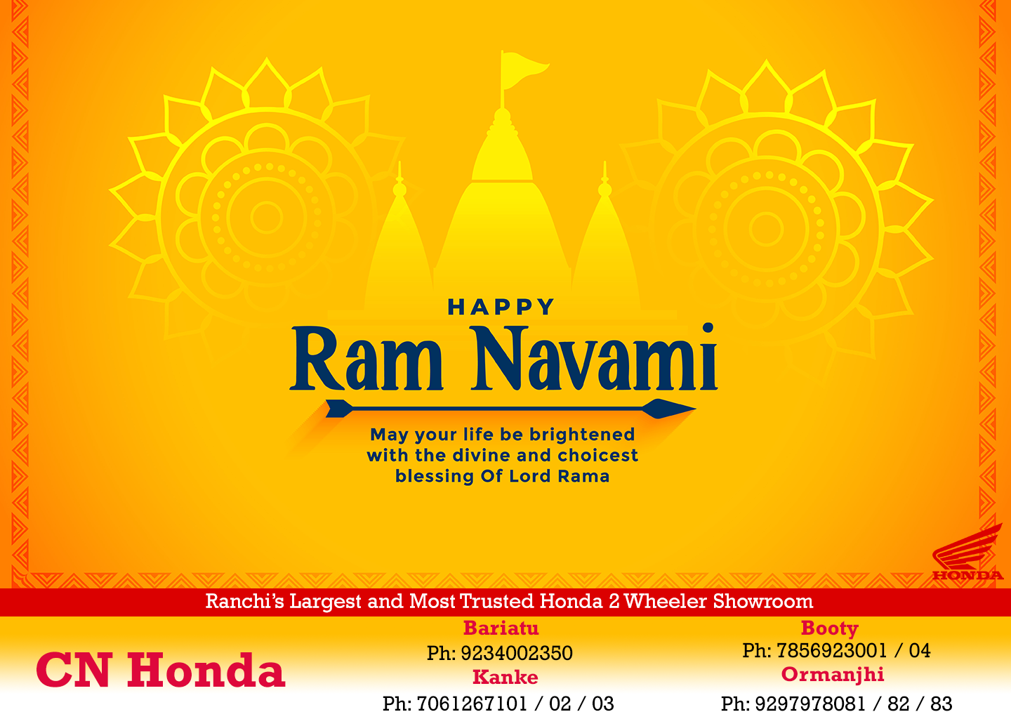 Happy Ram Navami - CN Honda